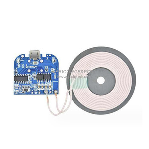 Jerico Pcb Fabriek Goedkope Elektromagnetische Micro-Inductie Snel Draadloos Opladen Draadloze Oplader Spoel Pcb <span class=keywords><strong>Module</strong></span> Pcba