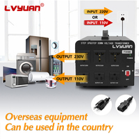 Transformateur électrique LVYUAN 5000W, convertisseur de tension, transformateur élévateur de puissance, prix, 230V 220V 110V, transformateur abaisseur de tension