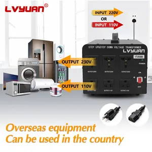 LVYUAN 5000W 전기 제어 변압기 변환기 스텝 업 전력 변압기 가격 230V 220V 110V 스텝 다운 변압기