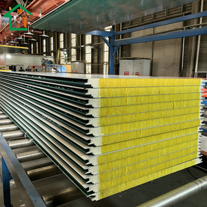 Panneau mural sandwich en acier isolé avec PIR, PU, polyuréthane et <span class=keywords><strong>laine</strong></span> <span class=keywords><strong>de</strong></span> <span class=keywords><strong>verre</strong></span> pour le contrôle <span class=keywords><strong>de</strong></span> la température - Product Image 3