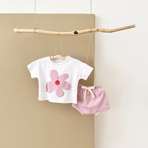 Sommer Neugeborene Baby kleidung Baby Sun Print Kurzarm T-Shirt Shorts Anzug 2 Stück 0-3 Jahre Kinder kleidung - Product Image 4