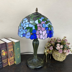 Lámpara de Techo LongHuiJing con Pantalla de Vidrio Estilo Europeo, Multicolor Mediterráneo, 12 Pulgadas, LED, Ajustable y Flexible - Product Image 5