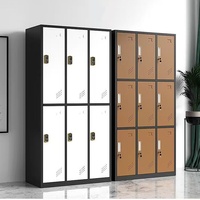 Meubles de dortoir Casier en acier à 6 portes Armoire de rangement pour vêtements du personnel de gymnastique Armoire verrouillable