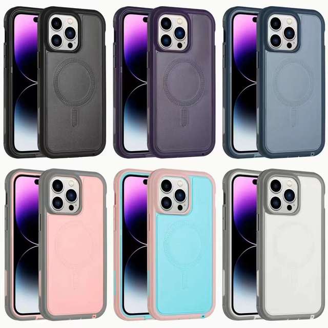 Defender Series XT Case for iPhone 16 15 14 13 12 Pro Max Phone case Hybrid Heavy Magnetic Drop Shockproof Cover
