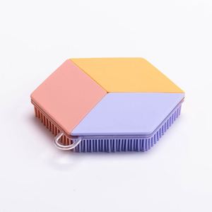 New Silicone Bath & Shampoo <b>Brush</b>, Soft Bristles Facial & Body Cleansing <b>Brush</b>, Gentle Skin Massage, Deep Clean - Product Image 2