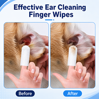 Lingettes pour Oreilles d'Animaux de Compagnie en Gros du Fabricant, Lingettes Ultra Douces à l'Eau Pure pour l'Élimination de la Saleté des Chiens, 50 Lingettes par Baril