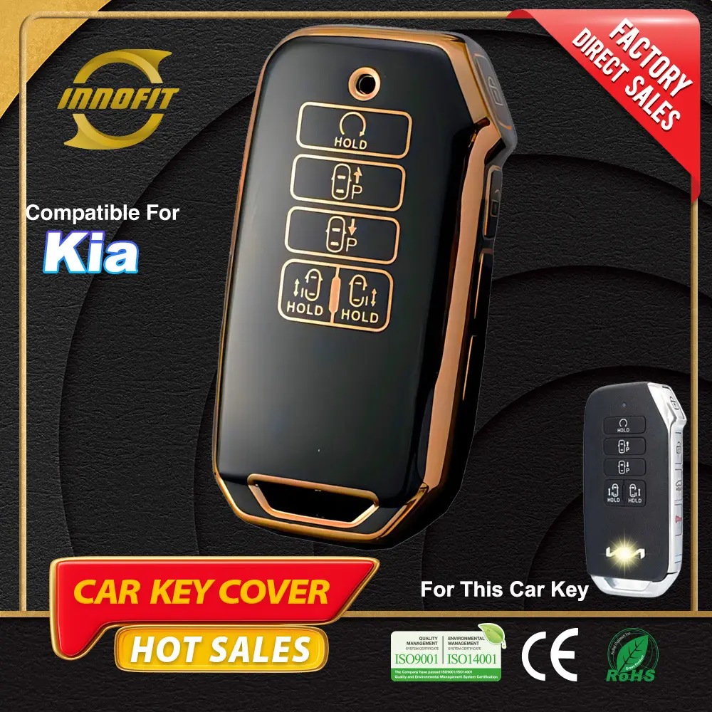 انفوت KID6 صانع المفاتيح البلاستيكية TPU غلاف السيارة الرئيسي لكيا سبورتاج الركض الذكي K5 K3 K4 الكرنفال لوازم السيارات