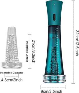 Automático eléctrico recargable hombre Stroker funda de silicona 3-Modo de succión bomba de pene erección entrenamiento masturbador - Product Image 6