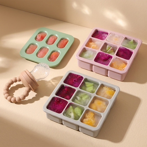 Bac à glaçons en silicone de qualité alimentaire sans BPA, réutilisable, avec couvercle, compatible micro-ondes et lave-vaisselle - Product Image 1