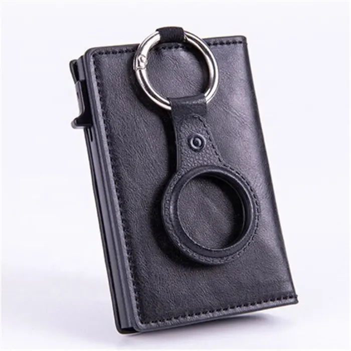 2022 Rfid For AirTag Men Wallets Money Bags Anti PU Leather Card Holder Wallet For Apple Air Tag Male Purses Smart Cover Case