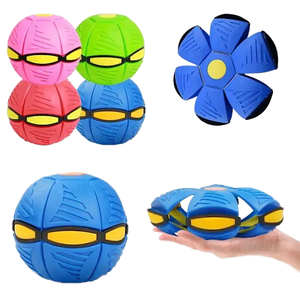 Mainan Bola UFO Terbang Portabel untuk Anjing Peliharaan, Kreatif, Penghilang Stres, Lampu Ajaib, Terbuat dari Plastik Tahan Lama, Mainan Bergaya Olahraga yang Menyenangkan - Product Image 4