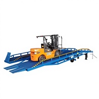 Rampe de quai mobile hydraulique en acier inoxydable Lemax LDR10 8 tonnes 10 tonnes, capacité de 2300 kg pour opérations de conteneurs de moyenne charge