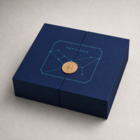Boîte cadeau rigide à double porte personnalisée avec impression de logo pour bijoux et emballage cadeau haut de gamme