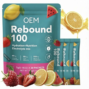 Sachets de poudre d'électrolytes, complément alimentaire, sans sucre, végétalien, naturel, hydratation rapide, vitamines, pour adultes, nouveau-nés, 30 sachets - Product Image 1