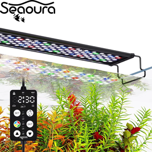 Seaoura-Luz LED de Acuario, Luz LED con Batería, Impermeable, Programable, Espectro Completo, Apagado, Salida del Sol, Puesta de Sol, Luz de Acuario, Impermeable - Product Image 1