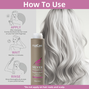 Crème hydratante violette professionnelle pour <span class=keywords><strong>cheveux</strong></span> colorés, vegan, biologique, sans sulfate, sans paraben, pour blond argenté - Product Image 6