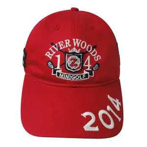 6 פנל רקמת תיקון לוגו קיד בייסבול כובע כובע מותאם אישית אדום כותנה ספורט בייסבול כובעי כובעי יצרן
