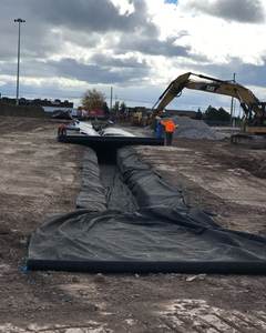 Non tissé non tissé pet pp <span class=keywords><strong>géotextile</strong></span> <span class=keywords><strong>300g</strong></span> 200g 500g <span class=keywords><strong>noir</strong></span> blanc tissu haute résistance aiguille perforé filament geo textile - Product Image 3