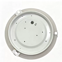 Plafonnier de porche, chambre, cuisine, toilettes, salle de bain, étanche, base en fer, mini LED, luminaire en verre à montage en surface
