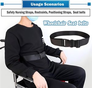 Sangle <span class=keywords><strong>de</strong></span> <span class=keywords><strong>sécurité</strong></span> anti-dérapante noire pour fauteuil roulant Anti-chute Fixation <span class=keywords><strong>de</strong></span> fauteuil roulant <span class=keywords><strong>Ceinture</strong></span> <span class=keywords><strong>de</strong></span> <span class=keywords><strong>sécurité</strong></span> <span class=keywords><strong>Protection</strong></span> contre les chutes pour les utilisateurs <span class=keywords><strong>de</strong></span> fauteuils roulants - Product Image 2