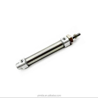 Mini cylindre pneumatique électrique micro, type MA16X10SU, standard, double effet/simple effet, corps en acier inoxydable