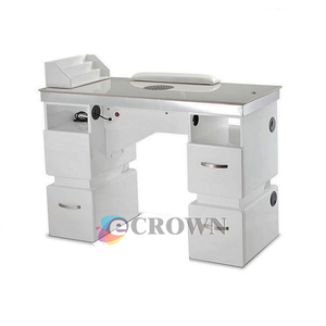 Baking Finish Floor Workstation showcase <strong>Led</strong> <strong>Light</strong> Show Case <strong>Display</strong> Nail Salon Store Furniture for Shop Design Kiosk OEM - Product Image 4