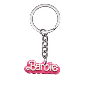 Barbie Schlüsselanhänger Spielzeug Rosa Barbie Mädchen Liebe Herz Tasche  Anhänger Ornamente Auto Schlüsselanhänger Zubehör Geschenke