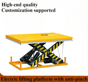1T 2T 4T Platform angkat garpu ganda listrik tetap, gunting Platform hidrolik mengangkat otomatis - Product Image 4