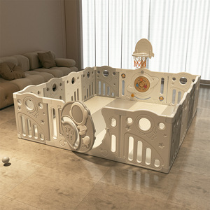 Corralito Plegable para Bebés con Puerta de Seguridad y Tapete, Área de Juegos Interior para Bebés, Niños Pequeños y Niños en Casa - Product Image 1