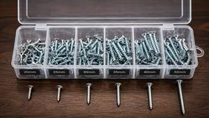 Kit Surtido <span class=keywords><strong>de</strong></span> <span class=keywords><strong>Tornillos</strong></span> <span class=keywords><strong>para</strong></span> Madera, 152 Piezas, Plateados con Zinc, Acero C1022, Cabeza Plana, Phillips, 6 Tamaños, en Caja <span class=keywords><strong>de</strong></span> Almacenamiento, Uso General - Product Image 4