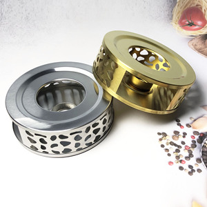 Stainless Steel Tea Warmer Round Flower Tea Heater Hot Tea Stove For Tea Ceremony Accessories - Product Image 2
