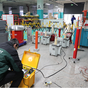 เครื่องทดสอบความทนทานต่อแรงดันไฟฟ้าสูงแบบพกพา HVHIPOT 3kVA 0-60kV AC/DC ควบคุมด้วย PLC ใช้งานได้นาน GDYD-63A สำหรับชุดทดสอบ 50/60Hz ป้องกันน้ำและฝุ่นระดับ IP55 ความแม่นยำ 3% - Product Image 4