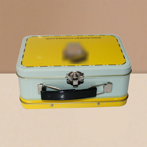 Hot Sale Metal <span class=keywords><strong>Tin</strong></span> Can for Food Impressão Personalizada Lunch <span class=keywords><strong>Tin</strong></span> <span class=keywords><strong>Box</strong></span> Com Tampa Retangular Handle Metal Packaging Container - Product Image 2