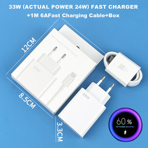อะแดปเตอร์ชาร์จเร็ว 33W USB Super Fast Charger หัวปลั๊กแบบ US EU รองรับ QC4.0 พร้อมสาย Type C 6A สำหรับ <span class=keywords><strong>Xiaomi</strong></span> <span class=keywords><strong>12</strong></span> 11 <span class=keywords><strong>Ultra</strong></span> 10 <span class=keywords><strong>Pro</strong></span> Redmi - Product Image 2