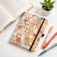 Carnet de planification A5 personnalisé 2028 avec motif animalier mignon, journal avec couverture et pages intérieures personnalisables