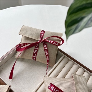 Bolsas de Yute de Lujo Personalizadas Chuanghua con Logotipo, Bolsitas de Algodón para Joyería, Embalaje Personalizado para Collares - Product Image 5