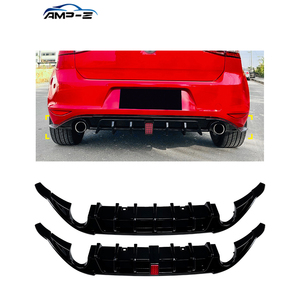 AMP-Z גולף mk7 גלוס חומר פלסטיק שחור האחורי פגוש את השפה עם אור עבור volkswagen vw גולף vw mk7 gti gti 2013-2016 - Product Image 1