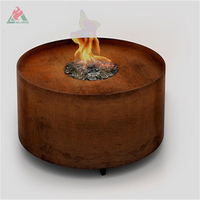 Corten – insert de foyer à gaz en acier au propane moderne