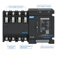 CHINT NXZN-630/3B 400A 3P Commutateur de transfert automatique monophasé triphasé de qualité PC AC400V AC690V 50ms Certification CE CB Usine