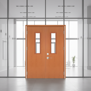 Double Fire <strong>Door</strong> with Vision Panels - Enhanced Safety and Clear View Fireproof <strong>Door</strong> for Hospital Commercial Use Emergency Exit - Product Image 5