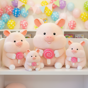 Peluche Cochon Bonbon Super Douce et Mignonne, Unisexe, 31-50cm, en Polyester et Coton PP, Décoration Chambre et Canapé, Anti-Stress, Cadeau d'<span class=keywords><strong>Anniversaire</strong></span> - Product Image 6