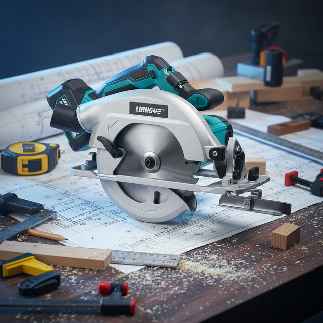 Cordless Circular Saw Lithium-ion Battery Industrial Grade Lightweight Power Design for Wood Cutting DIY Framing Home Renovation