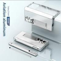 Étui en alliage d'aluminium pour Samsung Z Fold 8 ultra 7 6 5 4 3, protection intégrale, film en verre, support pliable, coque de téléphone