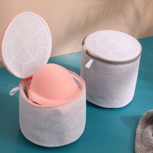 Sujetador de nailon ecológico personalizado, lencería, bolsa de lavado <span class=keywords><strong>pequeña</strong></span>, plegable, <span class=keywords><strong>para</strong></span> <span class=keywords><strong>lavadora</strong></span>, bolsa de lavandería <span class=keywords><strong>pequeña</strong></span>, venta al por mayor - Product Image 3