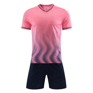 Uniforme de Fútbol Profesional para Ciudad, de Alta Calidad, Personalizado, Transpirable, de Secado Rápido, Cuello Redondo, Manga Corta, Poliéster/Algodón - Product Image 2