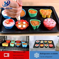 Moule en silicone coloré en 3D de qualité alimentaire pour petits papillons Outils amusants pour la cuisson de muffins et cupcakes