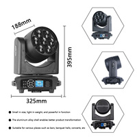 2 PCS Mini lampe frontale mobile 7*40W RGBW 4 en 1 LED Beam Wash Zoom Effect Stage Lighting Spotlight pour DJ KTV Home Party