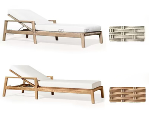 Lit de soleil d'extérieur, Patio, ensembles de <span class=keywords><strong>jardin</strong></span> Design étanche, meubles en <span class=keywords><strong>bois</strong></span>, chaise longue en teck - Product Image 5