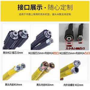สายฉีดน้ำแรงดันสูงแบบลวดเหล็ก 380 280 Psi สำหรับใช้ล้างรถในครัวเรือนและขจัดคราบไขมัน - Product Image 4