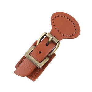 Vollnarbiges Harzleder mit Schnalle, Echtes Leder, Großhandel, Handgefertigt, DIY-Taschenverschluss-Zubehör, Gepäcktaschenbesatz, China - Product Image 1